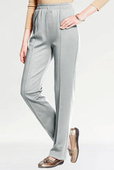 Women Stripe-Line Jogger - Grey - Drizzle.pk